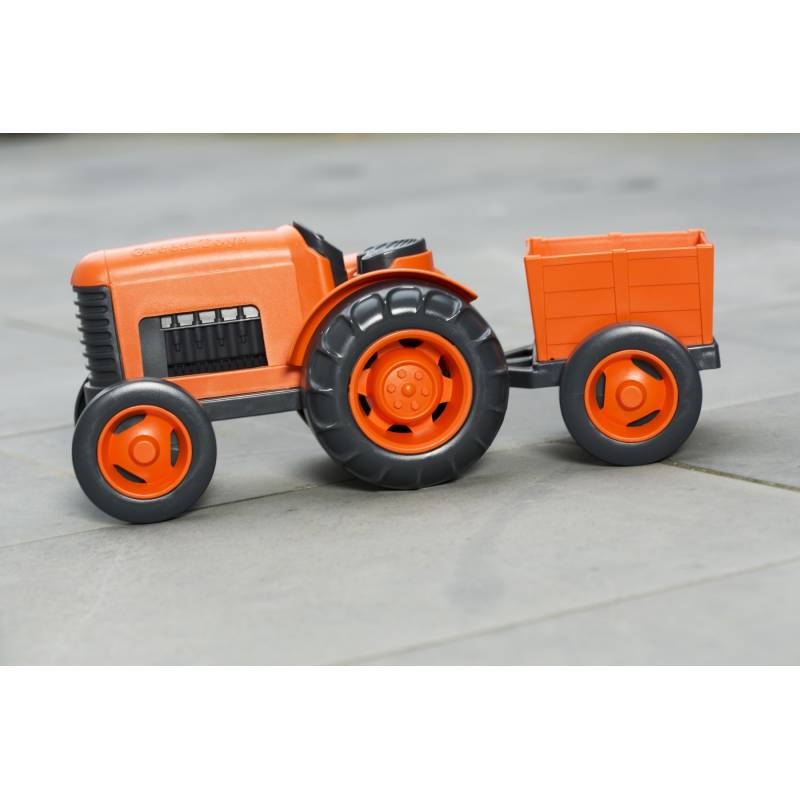 Tractor con remolque Green toys