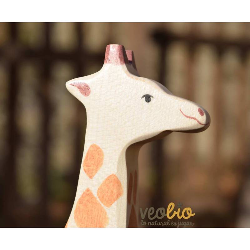 Jirafa- Animal de madera
