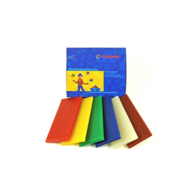 Cera de abeja para Modelar Stockmar 6 unidades Cera de abeja para Modelar Stockmar 6 unidades
