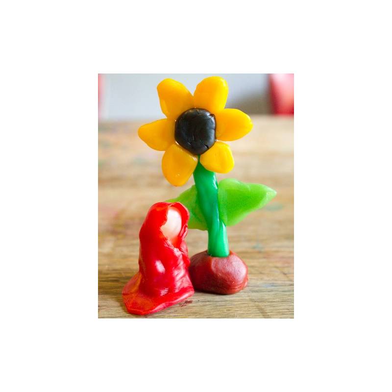 Cera de abeja para modelar Stockmar 12 unidades