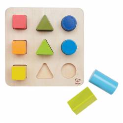 Puzzle clasificador de colores, formas y tamaños