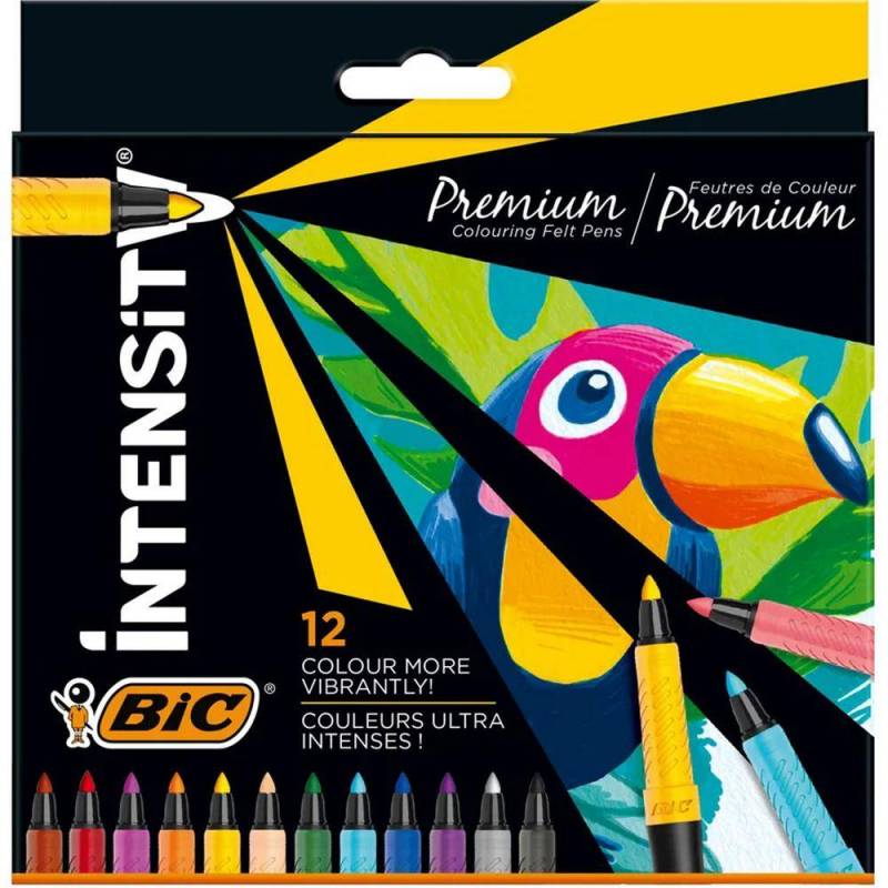 Rotulador Bic intensity 12 colores