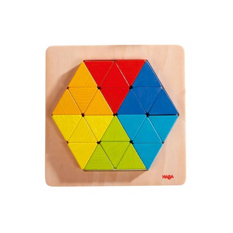 Triángulos mágicos, juego de composición