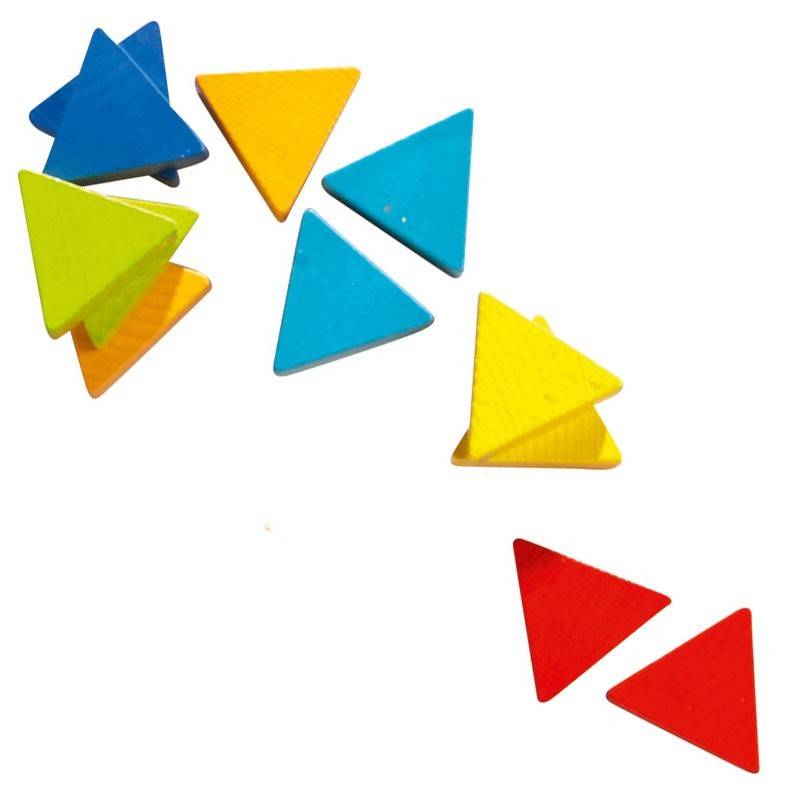 Triángulos mágicos, juego de composición