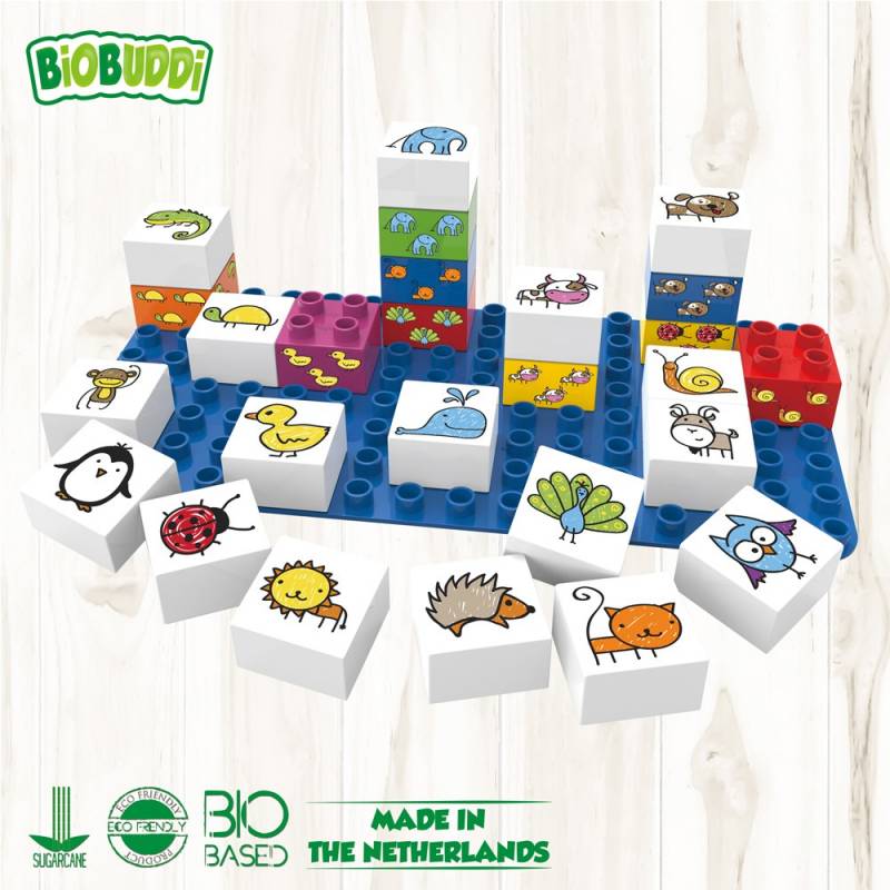 Bloques Animales Biobuddi ( 27 piezas+Base)
