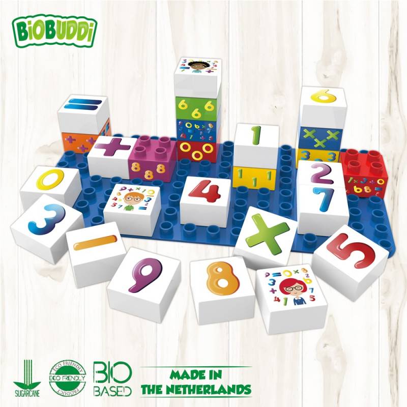 Bloques Números Biobuddi ( 26 piezas+Base)