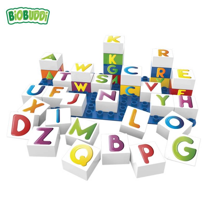 Bloques Letras Biobuddi ( 35 piezas+Base)