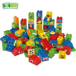 Bloques Arco iris Biobuddi ( 58 piezas+2Bases)