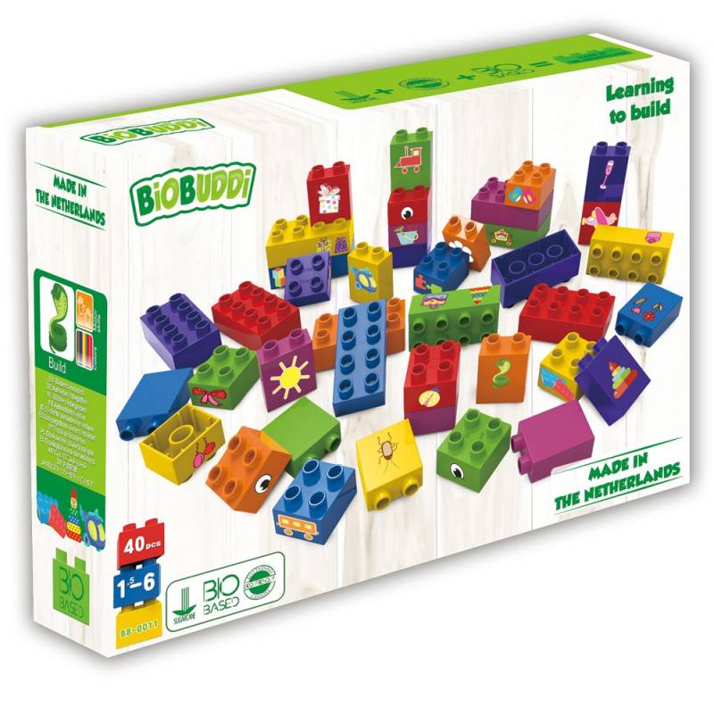 Bloques Multicolor Biobuddi ( 40 piezas) Bloques Multicolor Biobuddi ( 40 piezas)