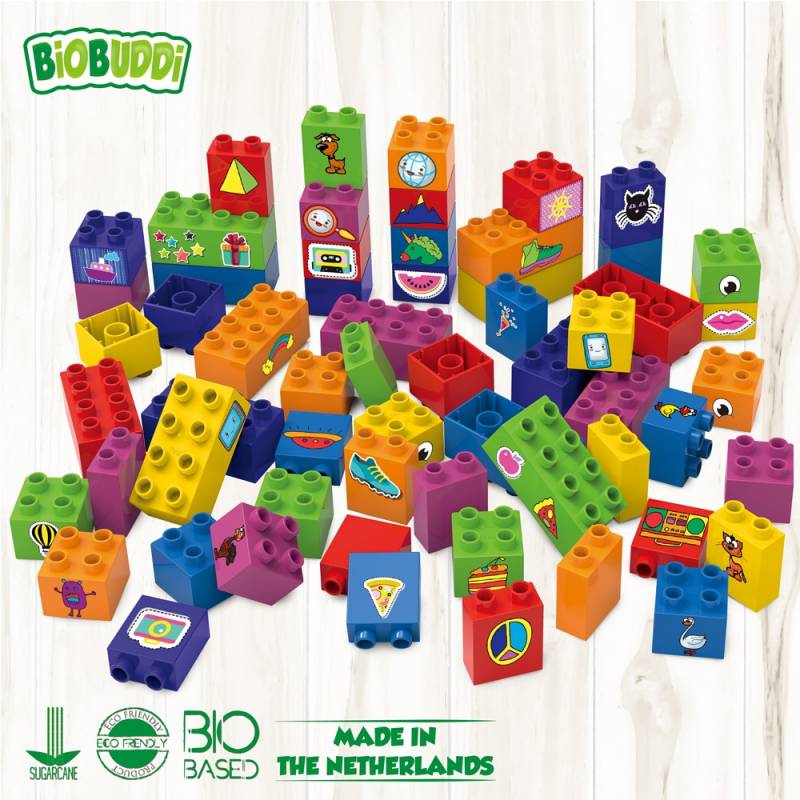 Bloques Multicolor Biobuddi ( 60 piezas)
