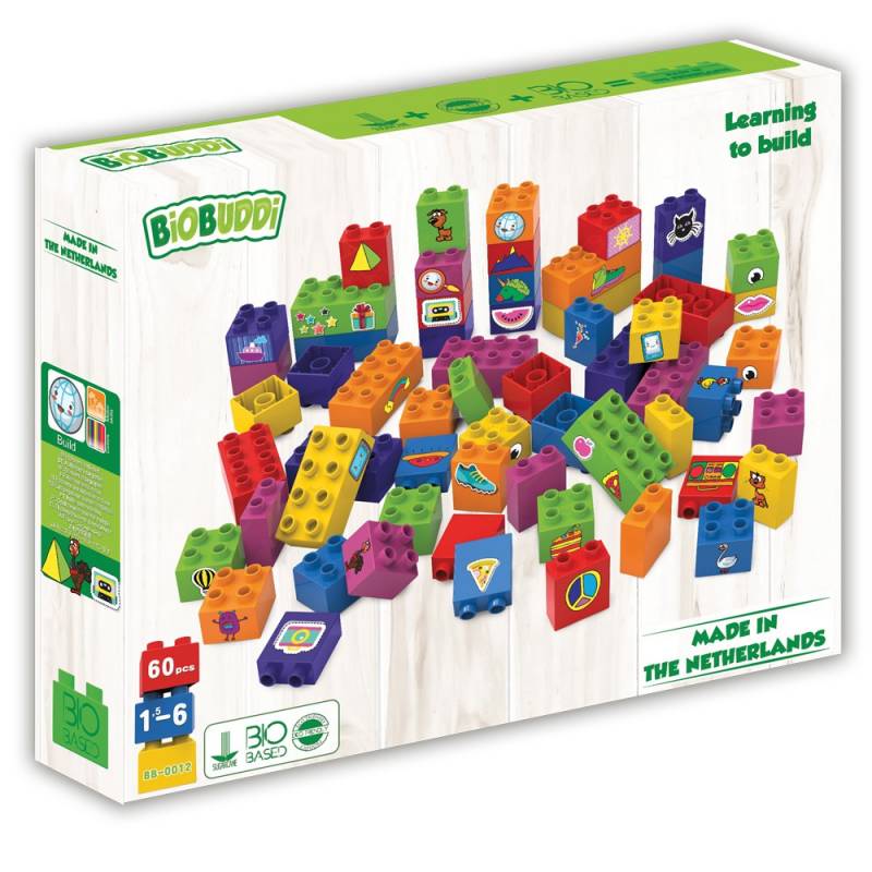 Bloques Multicolor Biobuddi ( 60 piezas) Bloques Multicolor Biobuddi ( 60 piezas)
