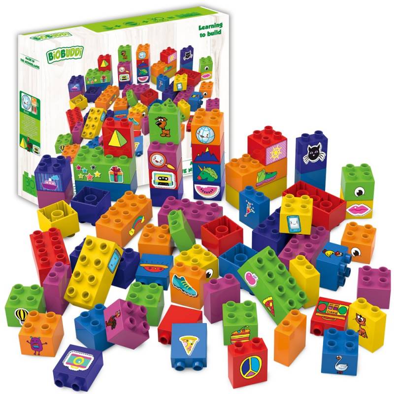 Bloques Multicolor Biobuddi ( 60 piezas)