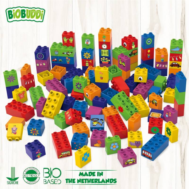 Eco-Bloques Multicolor Biobuddi ( 60 piezas)