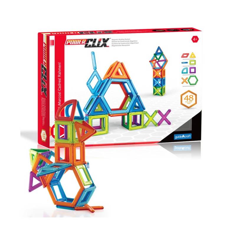 Piezas magnéticas Power Clix 48 piezas