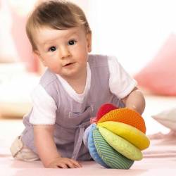 Pelota Sensorial Arco iris de tela Haba